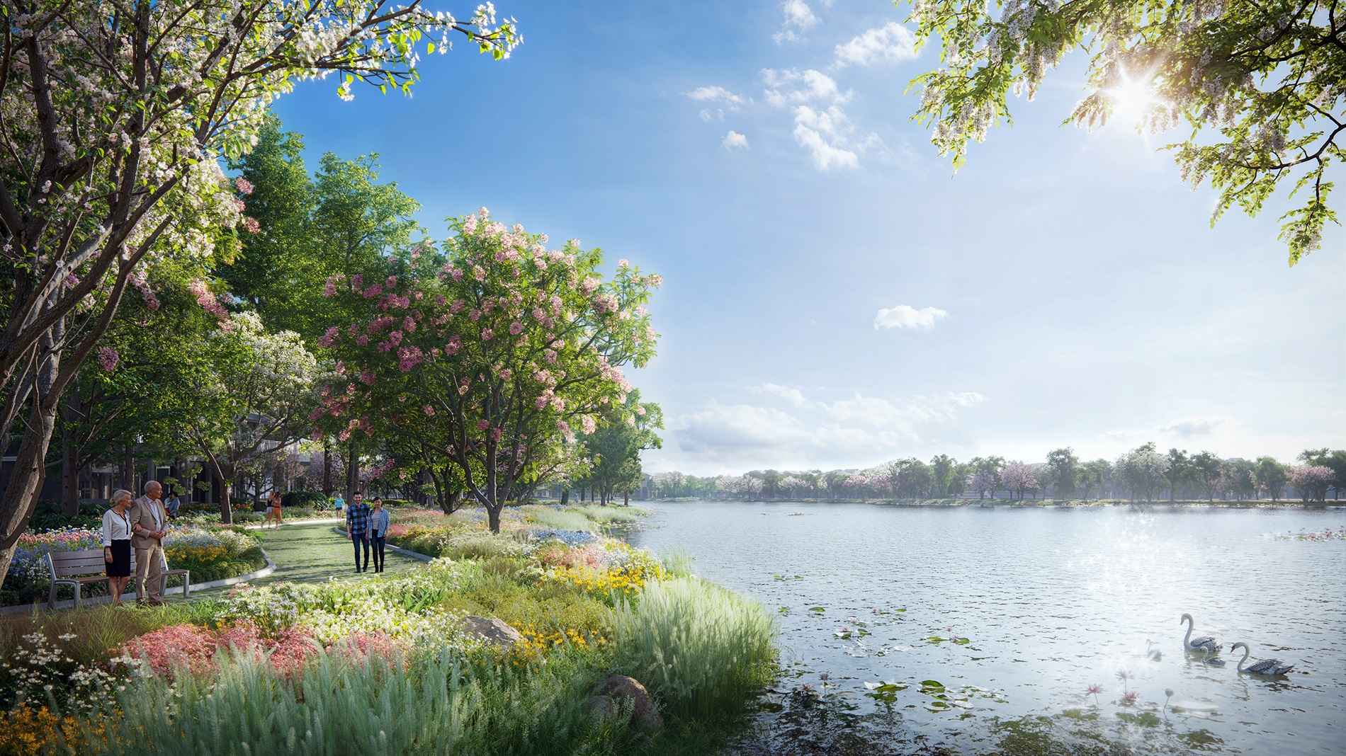 cong vien quen ho eco retreat